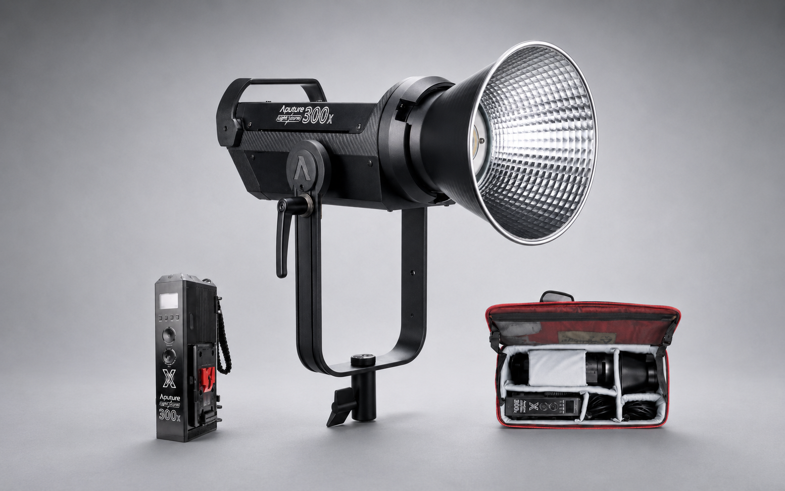 Aputure professional COB light and event-production accessories