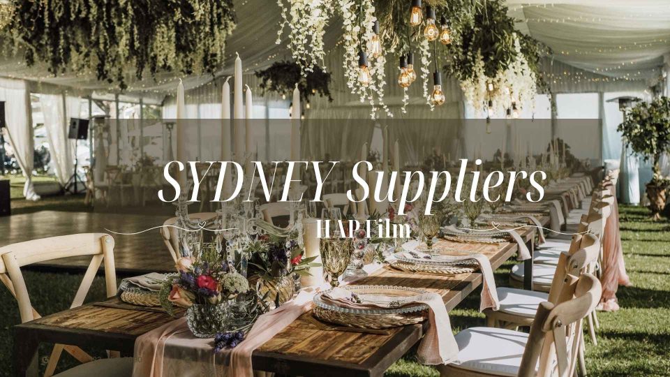HAP Film trusted wedding suppliers and vendors in Sydney Australia